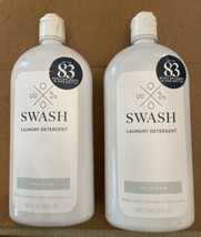 2x SWASH FREE &amp; CLEAR White Laundry Detergent,, 83 Loads, 30 Oz Each - £26.46 GBP