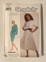 SIMPLICITY 8573 MISSES TEEN EASY KNIT TOPS SKIRTS PATTERN SIZE S Uncut - $7.99
