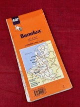 Benelux Michelin Map 407 Road Street Travel Folded 1995 Belgium Nethherl... - $14.80