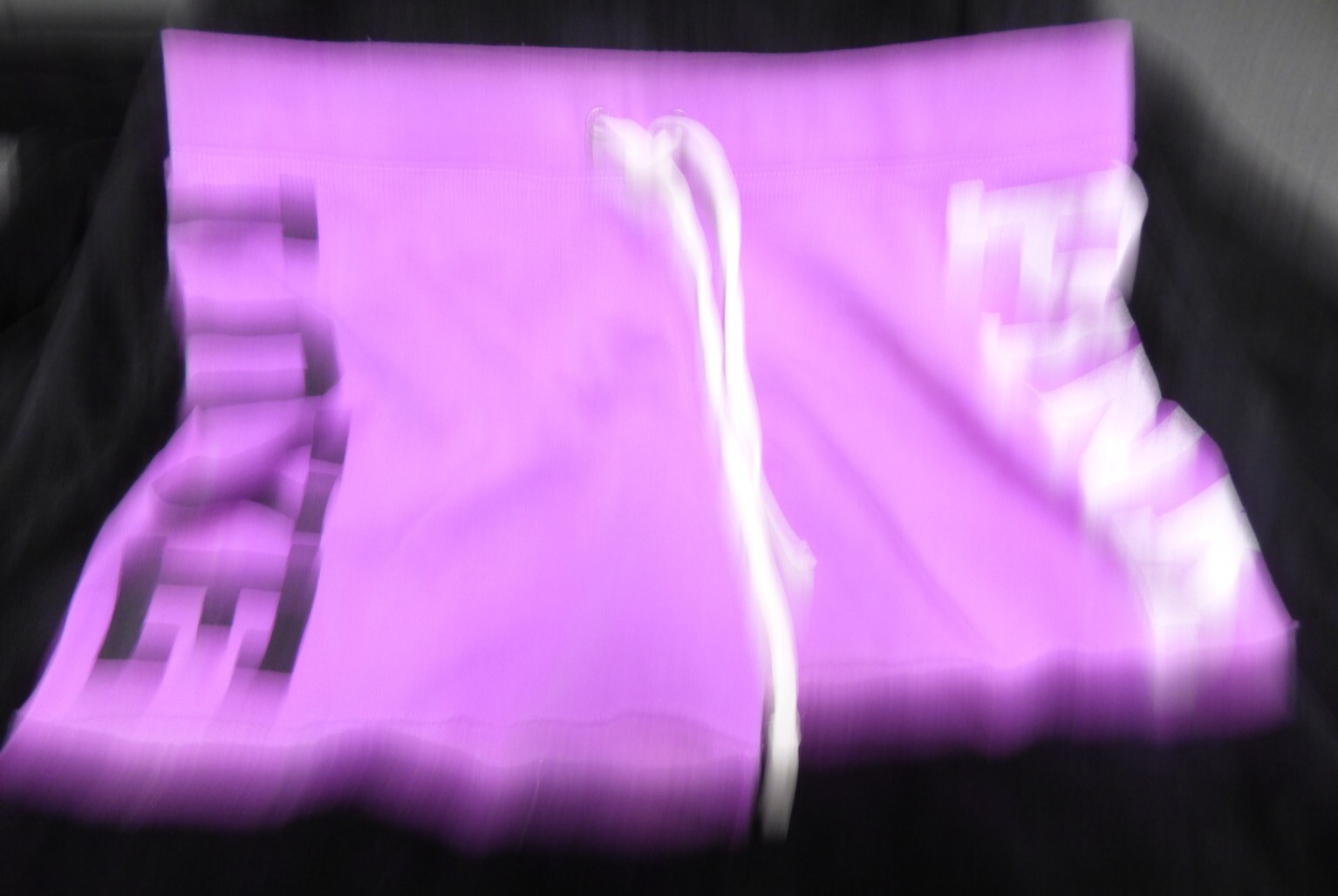 Pink Victoria&#39;s Secret Shorts Women PURPLE Drawstring Lounge Soft Logo L... - $14.95