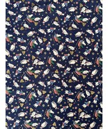 Fabric Remnant Patriotic Penguins July 4th Cotton Print Jo-Anne Stores 4... - £15.32 GBP