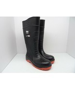 Helly Hansen Workwear Men's Pull-On STSP PU Rain Boots Black/Orange Size 7M - $71.24
