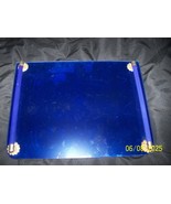 Vintage Blue Glass Lap Desk - $135.78 CAD