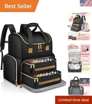 Stylish Nail Organizer Backpack with Solid Support &amp; Easy-Clean | Holds ... - $80.25