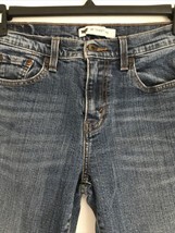 Levis 505 Jeans Women 8 S/C Mid Rise Straight Leg Stretch Medium Wash De... - £14.74 GBP