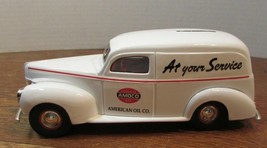 amoco collectible  die cast BANK &quot;1940 ford panel van&quot; W/BOX - £21.58 GBP