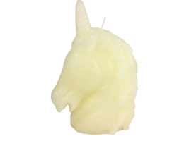 Unicorn Figural Head Wax Candle Gift Wrapped Believe In Unicorns - £16.59 GBP