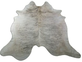 Light Brindle Cowhide Rug Size: 7&#39; X 7&#39; Grey/Beige Cowhide Rug O-982 - $276.21