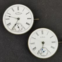 American Waltham Watch Co. pocket watch lot x2 movement face 1s 0s 9j 7j... - $49.99