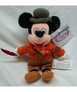 Disney Store MICKEY MOUSE AS BOB CRATCHIT 10&quot; BEAN BAG STUFFED ANIMAL NEW - $18.32