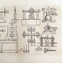 Cannons Machines Woodcut 1852 Victorian Industrial Print Drawing 3 DWS1B - £31.49 GBP