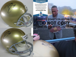 Tim Browns signed Notre Dame Fighting Irish full size helmet proof Beckett COA - $296.99