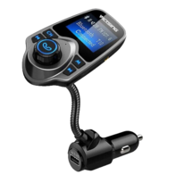 VicTsing T10 Wireless Bluetooth Adapter FM Transmitter w/ USB For Car Truck SUV - £12.54 GBP