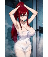 Fairy Tail - Erza Scarlet (Bath Towel) - 4 x 6 Inches Art Print Photograph - $6.99