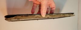 1940's Phillips 66 Glass Insert In Metal Frame Displayed at Top of Gas Pump image 3