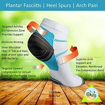 Plantar Fasciitis Compression Socks - Relief of Foot Heel Pain, Swelling &amp; Bad C - £6.71 GBP