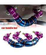 2x JDM Titanium Purple/Blue Car Aluminum Roll Bar Grab Interior Grip Roo... - £22.57 GBP