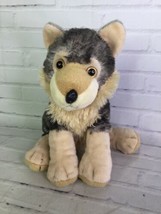 Wild Republic Timber Wolf Dog Plush Gray Tan Stuffed Animal Toy - £11.04 GBP
