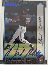 Dave Roberts Signed Autographed 1999 Bowman Baseball Card - Cleveland Indians - £7.82 GBP