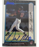 Dave Roberts Signed Autographed 1999 Bowman Baseball Card - Cleveland In... - £7.82 GBP