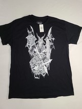 Sawblade 666 Goats Revenge T Shirt Graphic Black Short Sleeve Size L Unisex - $21.66
