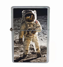 Moon Landing Rs1 Flip Top Oil Lighter Wind Resistant - £11.41 GBP