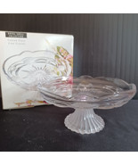 Royal Shell Collection Crystal/Frosted Footed Platter Studio Silversmith - $16.38 CAD