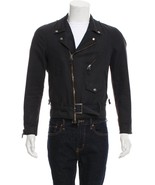 Helmut Lang Mens/Unisex Rare Archival Vintage Navy Belted Moto Jacket Sz... - $491.00 CAD