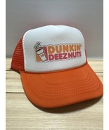 Dunkin’ Deeznuts Hat Trucker Hat snapback Orange Adjustable Funny Hat Do... - $343.43 MXN