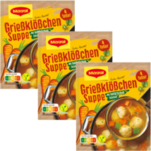 Maggi GRIESSKLOSSCHEN Semolina dumpling Soup -3ct./12 servings -FREE SHI... - $11.87