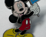 Mickey Mouse Pennant Flag Limited Edition LE 2000 2010 Disney Metal Enam... - $13.85