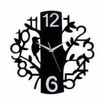 Golandstar 14 Inch 3D Bird in The Tree Wall Clock, Silent Non Ticking Decor Fami - £30.33 GBP