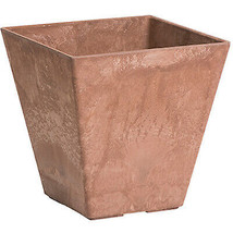 Novelty Manufacturing 243548 12 in. Ella Square Planter, Rust - Pack of 5 - £124.53 GBP