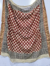 Large bandana 42×42 with zari hand block print,, a pack of bandana for h... - $26.00