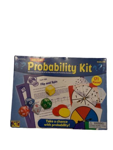 Learning Resources Deluxe Probability Kit Game NCTM Data Analysis Standards NEW - $28.70