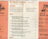 The Marriott Luncheon Menu / Placemat May 1, 1959 - £19.59 GBP