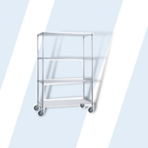 Linen Cart 18x36x78 w/ Solid Bottom Shelf - £482.09 GBP