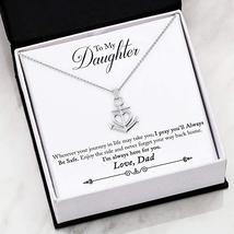 Express Your Love Gifts to My Daughter I Pray Anchor Necklace Stainless Steel 16 - £30.92 GBP