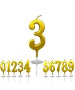 wusiyork Number 3 Birthday Candle Style A Single Unit Cake Decoration - $4.83 CAD