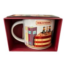 Cavallini &amp; Co Library Vintage Mug Bibliotheque Books Coffee Tea Cup Wit... - $19.80