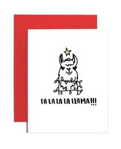 Brittany Paige Falalala Llama Holiday Card Color White Size No Size - £9.57 GBP