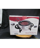 Rival Stainless Steel Electric Fondue Pot Set 3 Qt New Open Box 8 Forks - €20,96 EUR