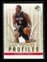 2008-09 Upper Deck Sp Authentic Basketball Card AP-38 Joe Johnson Atlanta Hawks - £3.80 GBP