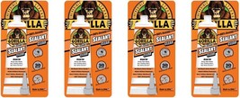 Gorilla 8090001-4 100% Silicone Sealant (4 Pack), 2.8 oz, Clear - $40.99