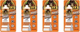 Gorilla 8090001-4 100% Silicone Sealant (4 Pack), 2.8 oz, Clear - £35.16 GBP