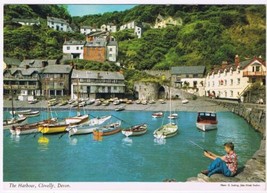 Postcard The Harbour Clovelly Devon England UK - £2.32 GBP