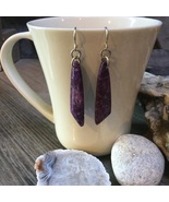 Purple Jasper Dangle Earrings  - £19.65 GBP