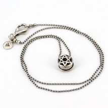 Retired Silpada Sterling Petite Star of David Ball Bead Chain Necklace N1924 - £23.97 GBP