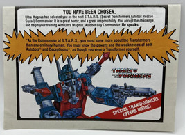 Transformers STARS Autobot Membership Order Form 1986 Vintage Toys - £15.29 GBP