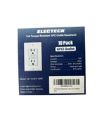 Electek 10 Pack GFCI Outlet Model: GF-15-WT-10PK - $1,899.00 MXN
